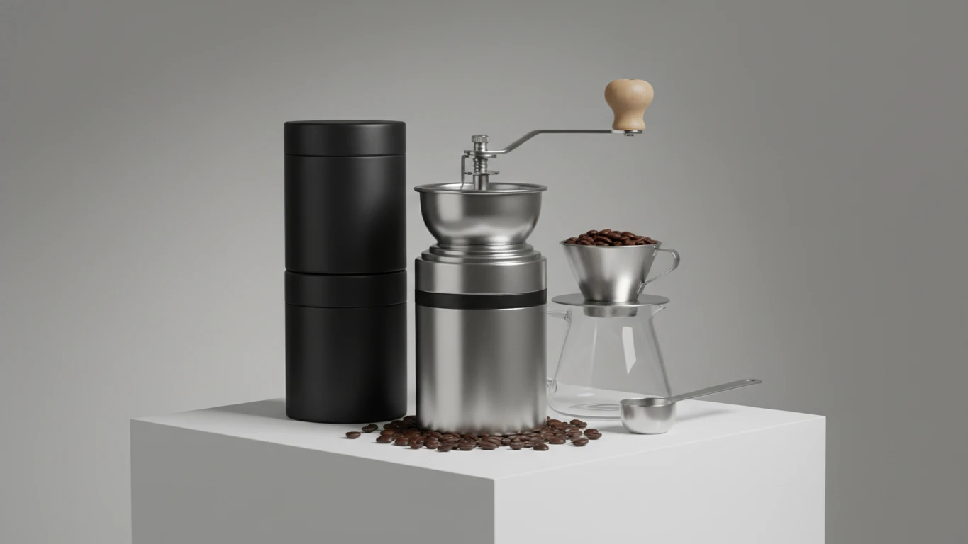 Kit de Cafés Especiais Gourmet com Moedor Manual