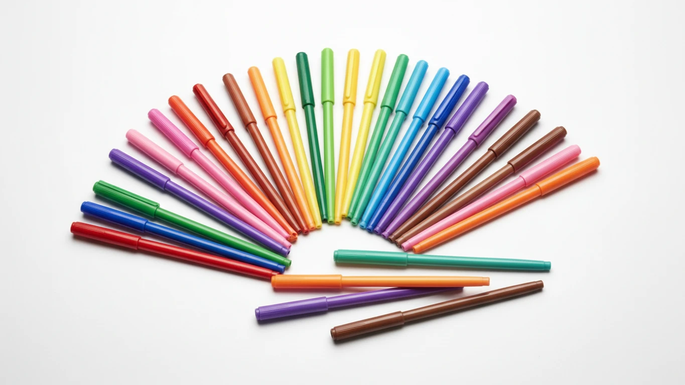 Kit de Canetas Coloridas e Marcadores Artísticos