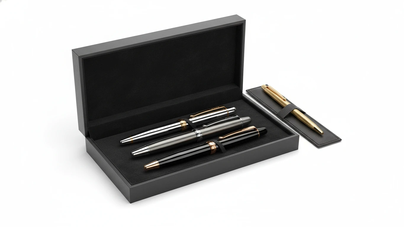 Kit de Canetas Esferográficas de Luxo