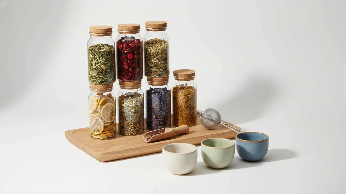 Kit de Chás Detox e Infusões Relaxantes