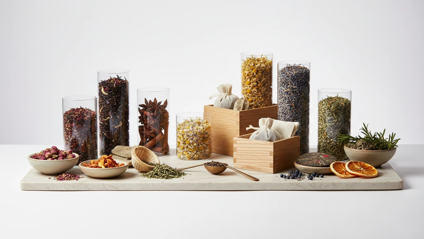 Kit de Chás Finos e Ervas Aromáticas