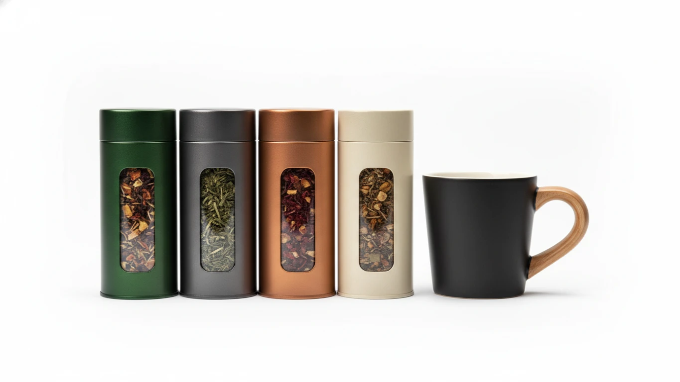 Kit de Chás Gourmet e Caneca Design