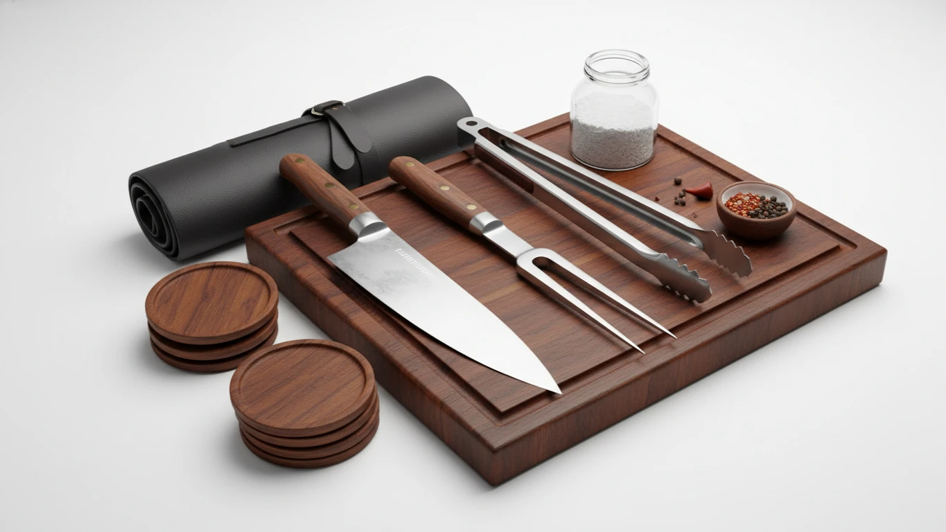 Kit de Churrasco Essencial com Utensílios de Qualidade