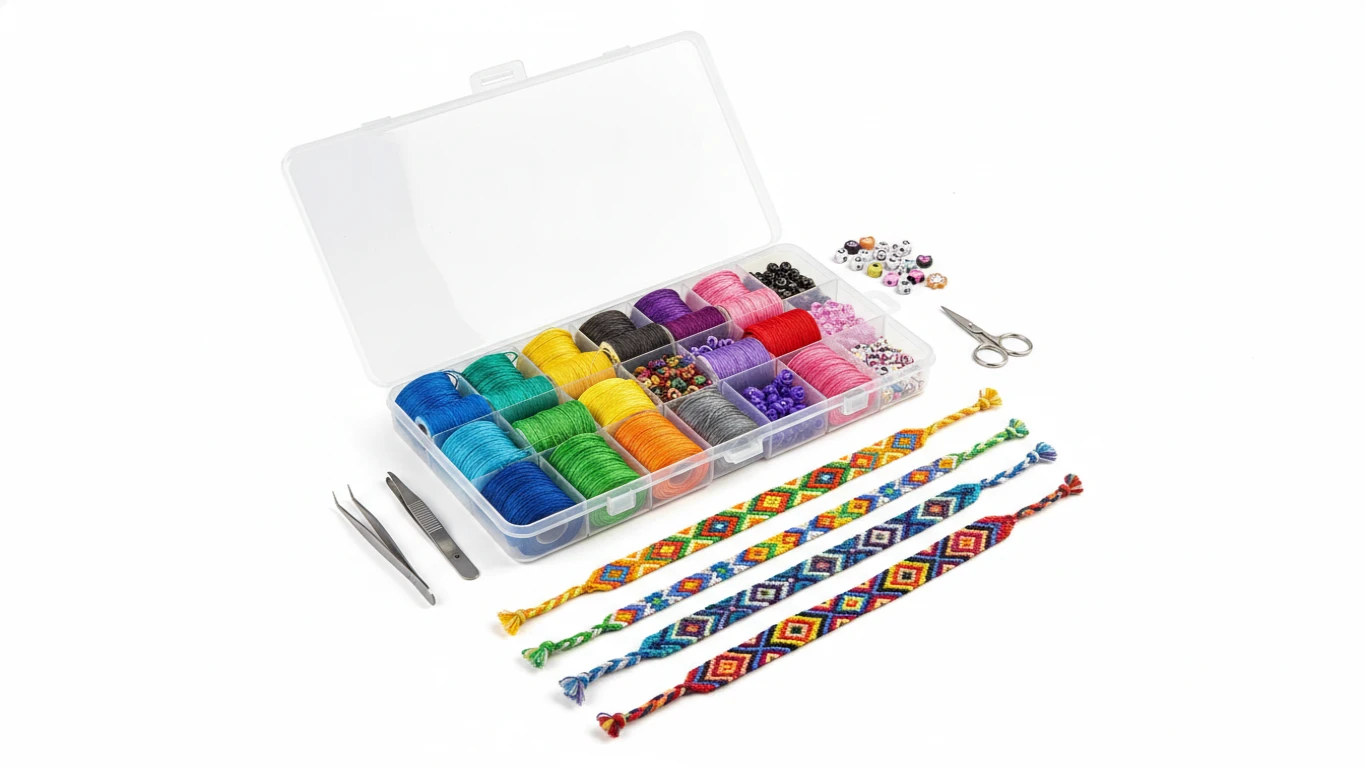 Kit de Confecção de Pulseiras da Amizade