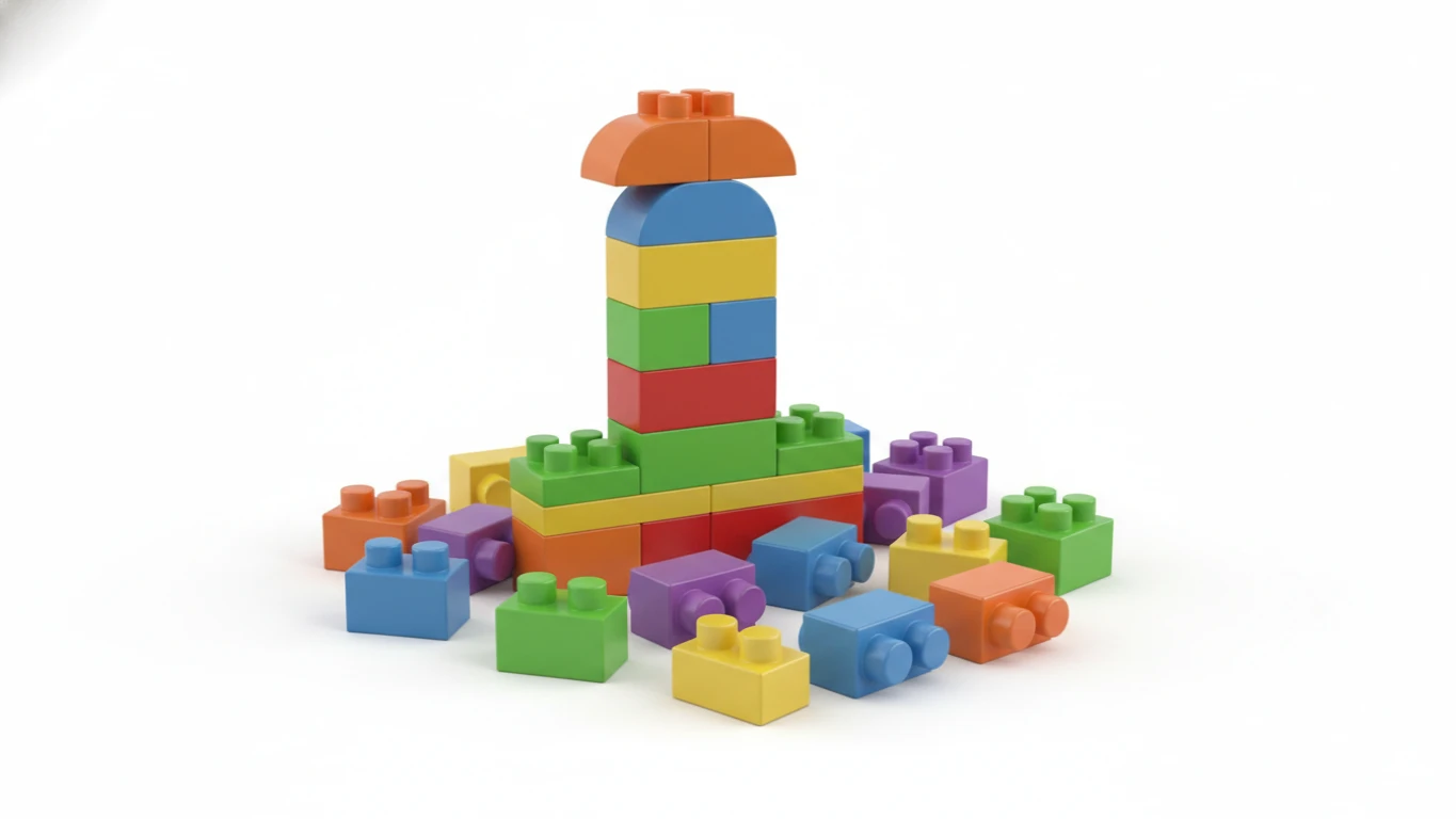 Kit de Construção com Blocos de Encaixe Grandes