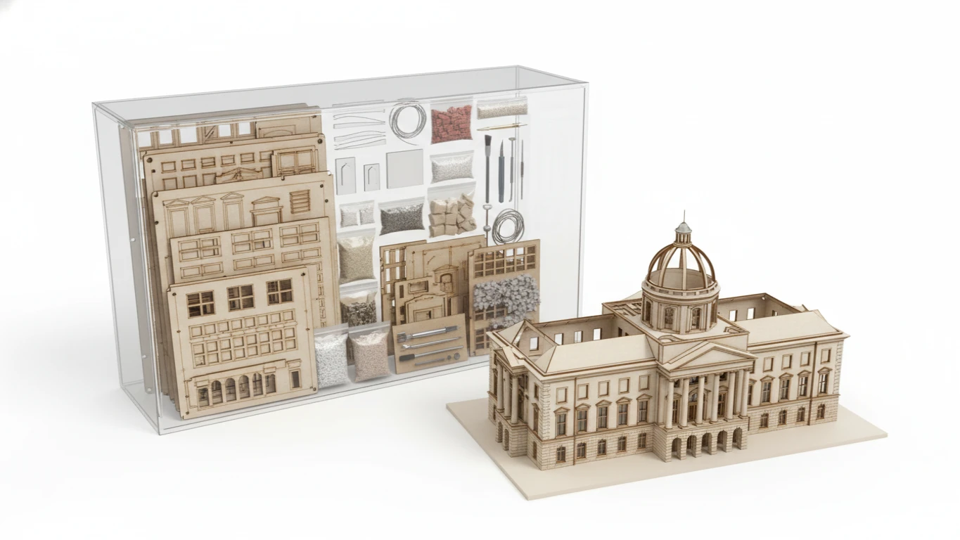 Kit de Construção de Maquetes Detalhadas