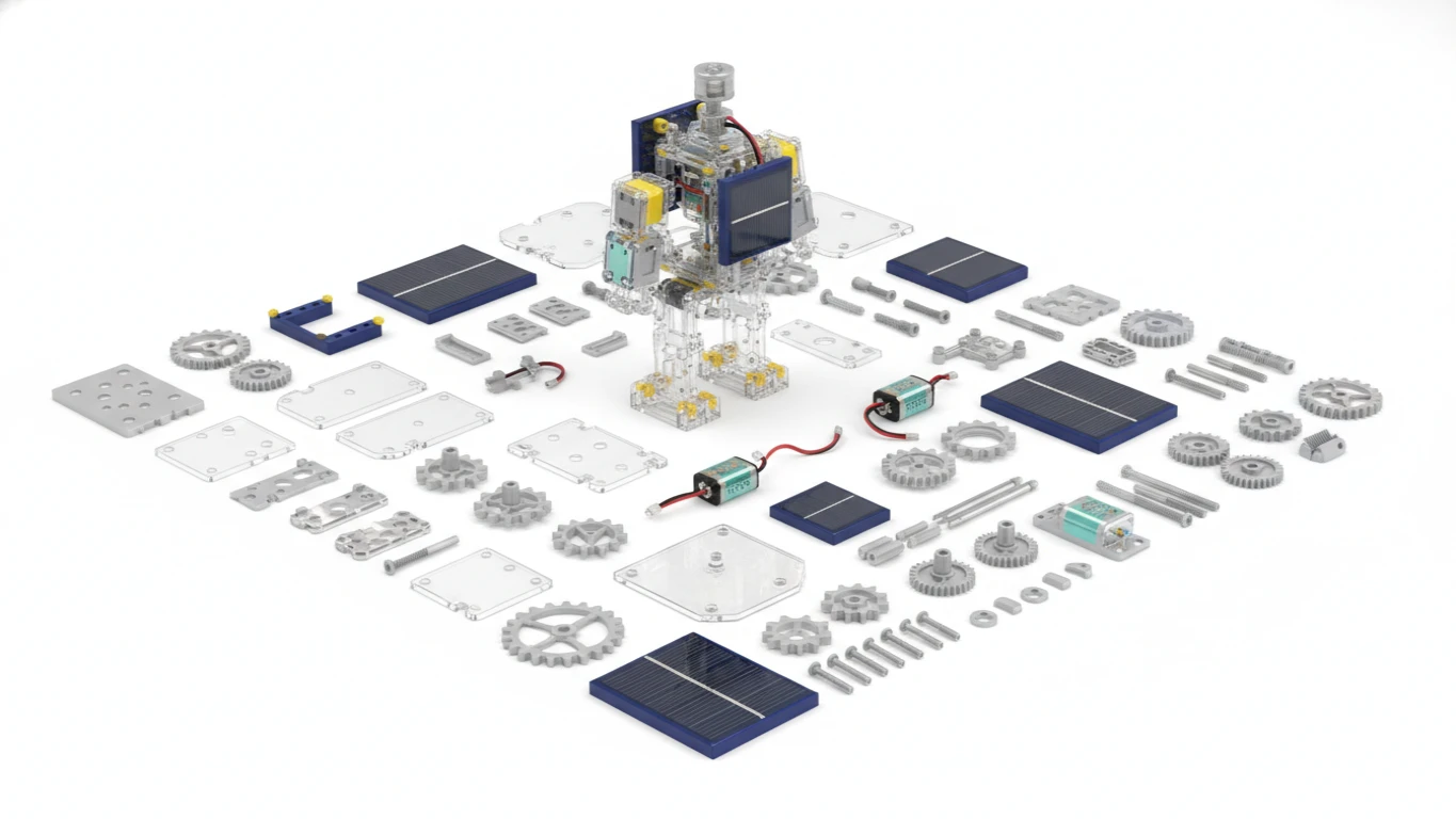 Kit de Construção de Robô Solar