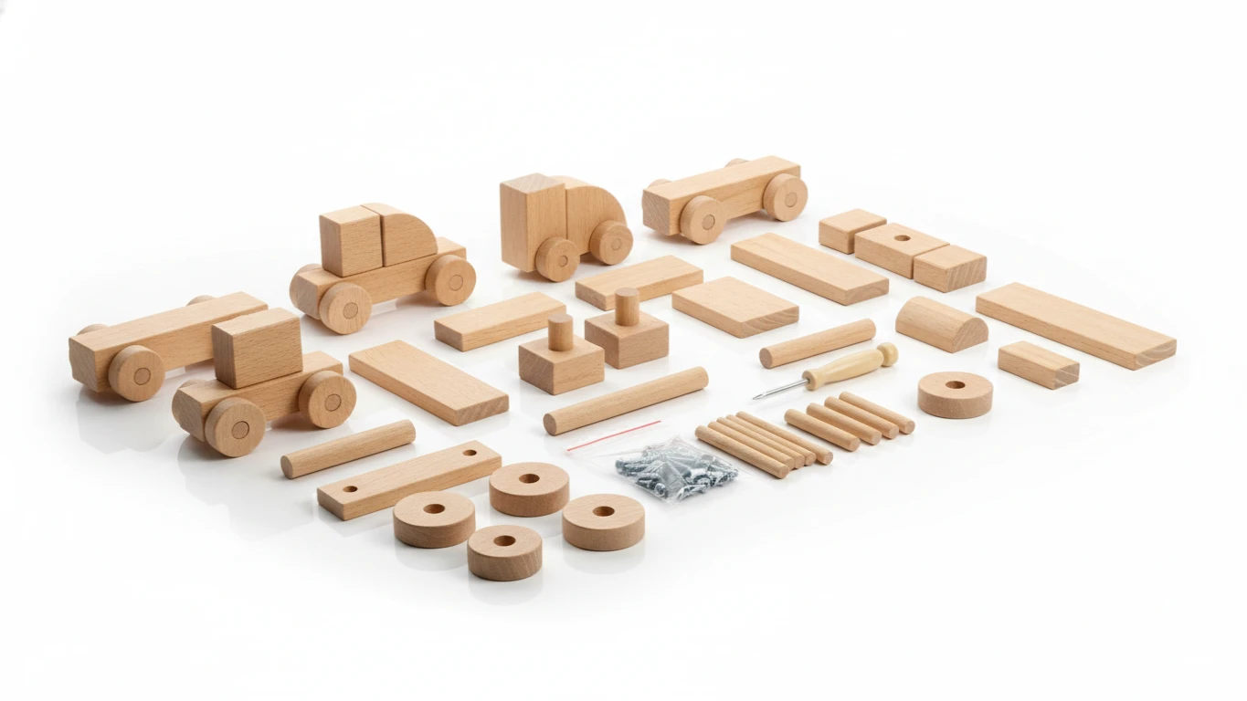 Kit de Construção de Veículos de Madeira