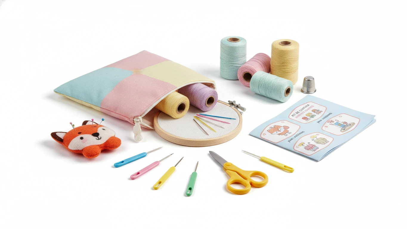 Kit de Costura Infantil para Iniciantes