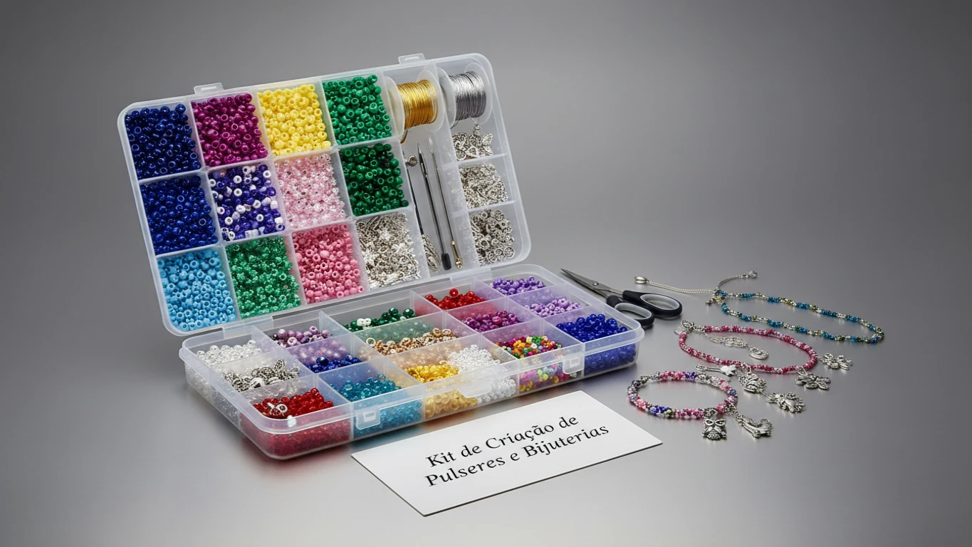 Kit de Criação de Pulseiras e Bijuterias