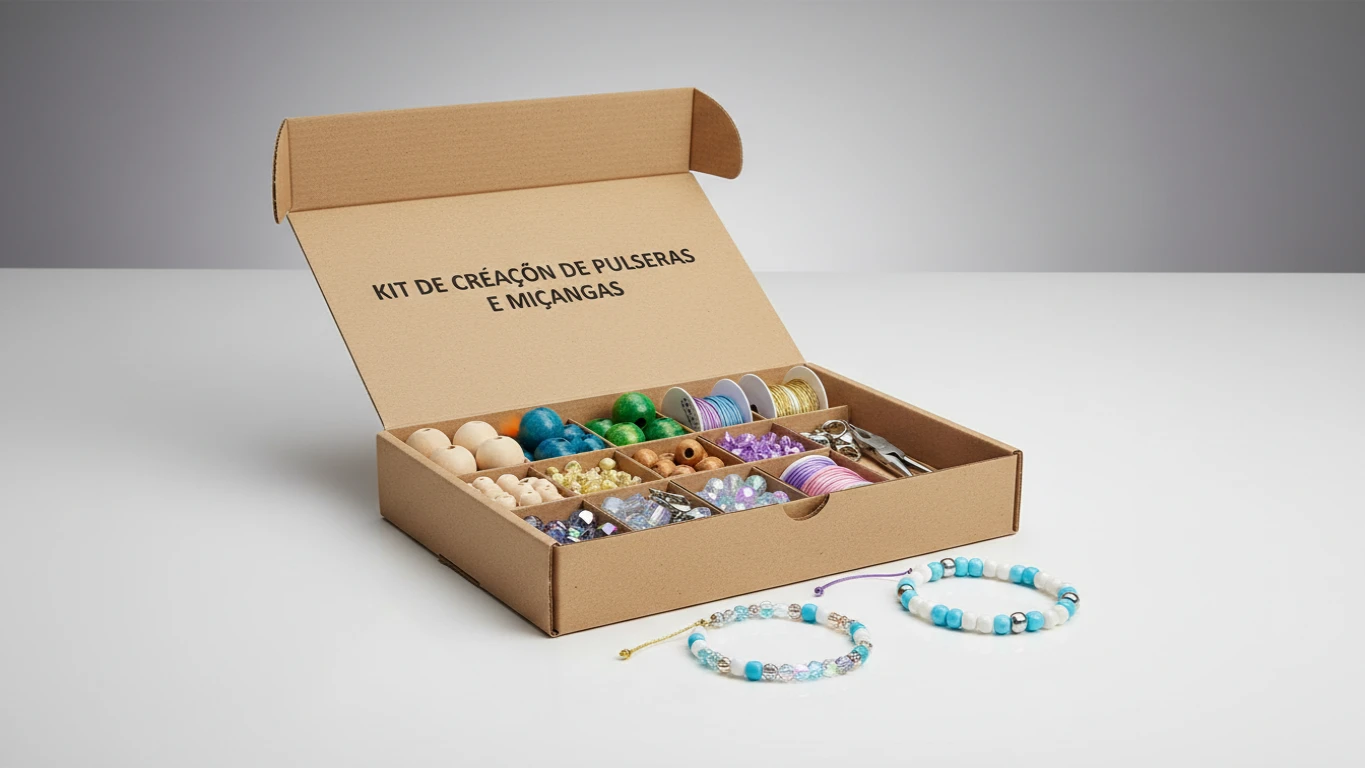 Kit de Criação de Pulseiras e Miçangas