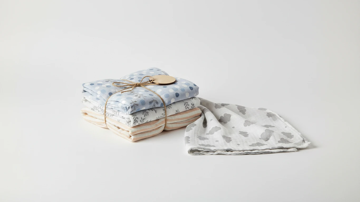 Kit de Cueiros em Musselina