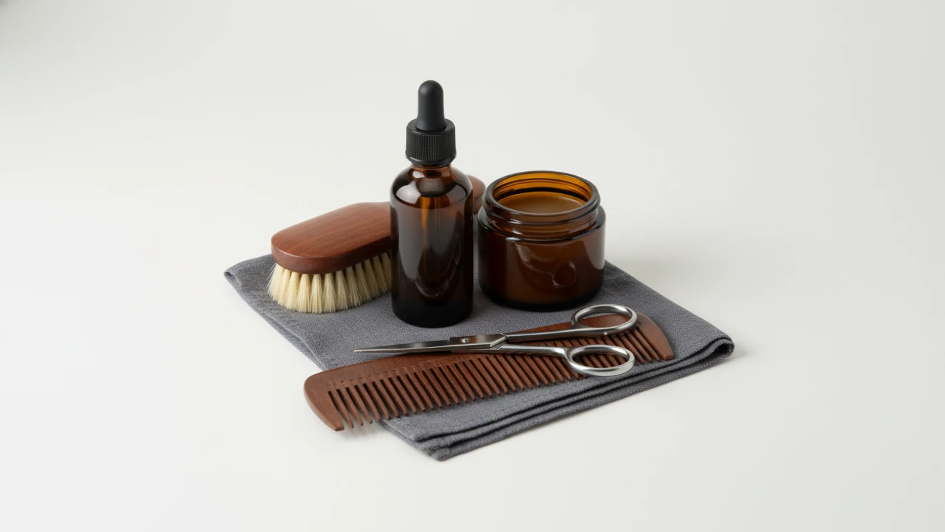 Kit de Cuidado para Barba e Bigode