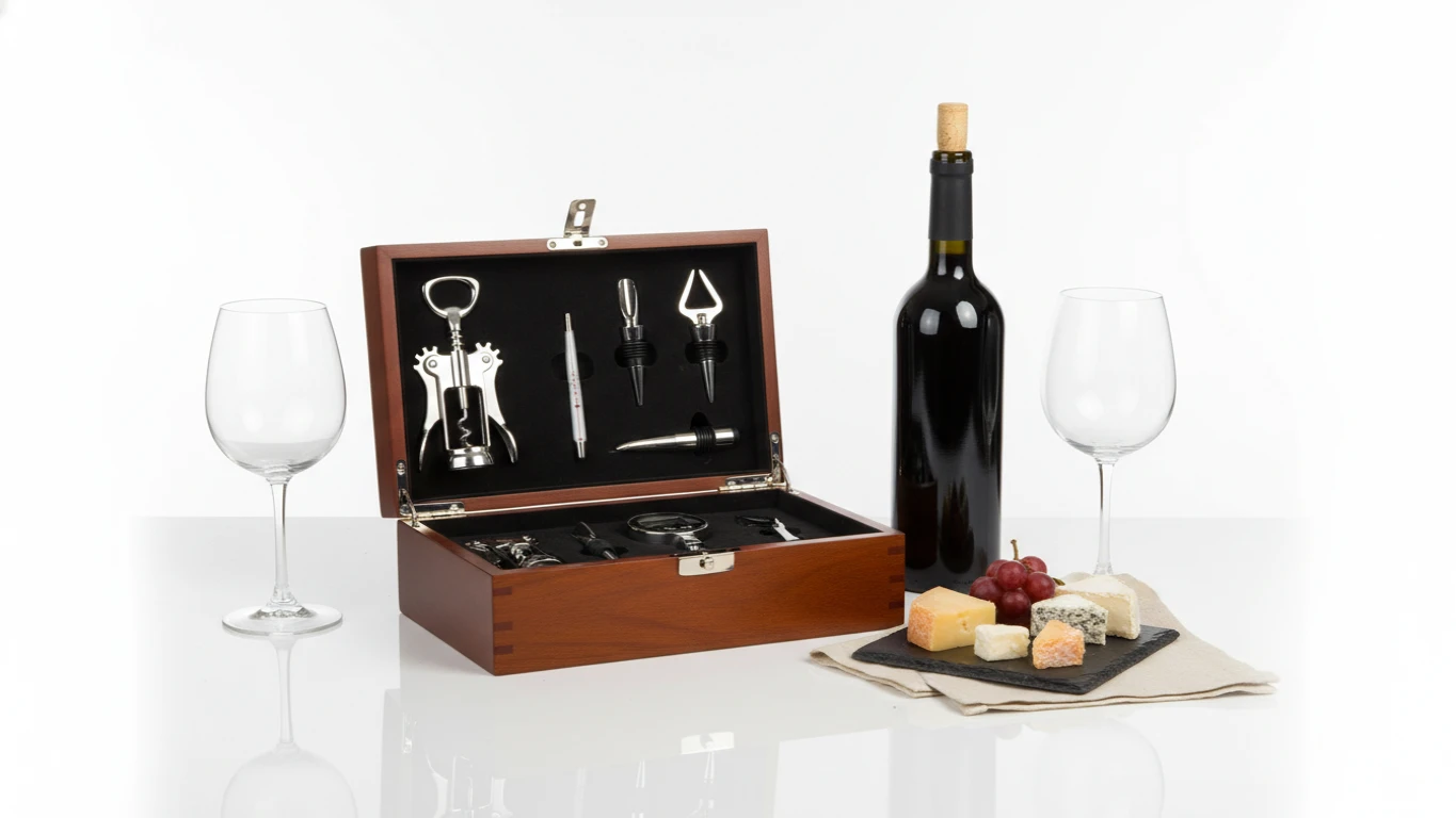 Kit de Degustação de Vinhos e Acessórios