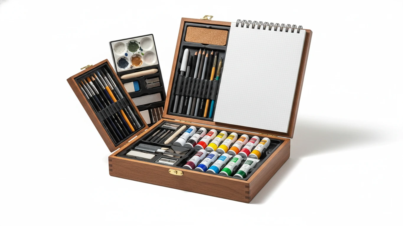 Kit de Desenho Profissional e Materiais de Arte