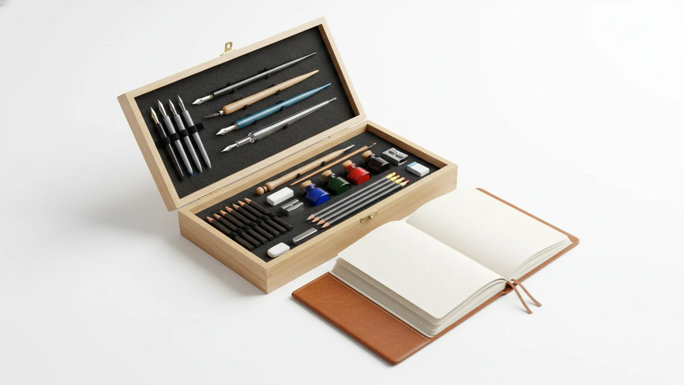 Kit de Desenho e Caligrafia