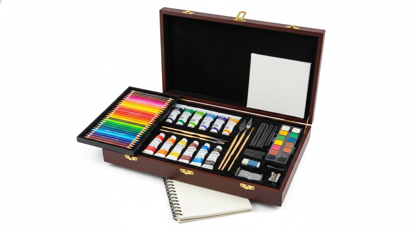 Kit de Desenho e Pintura Profissional