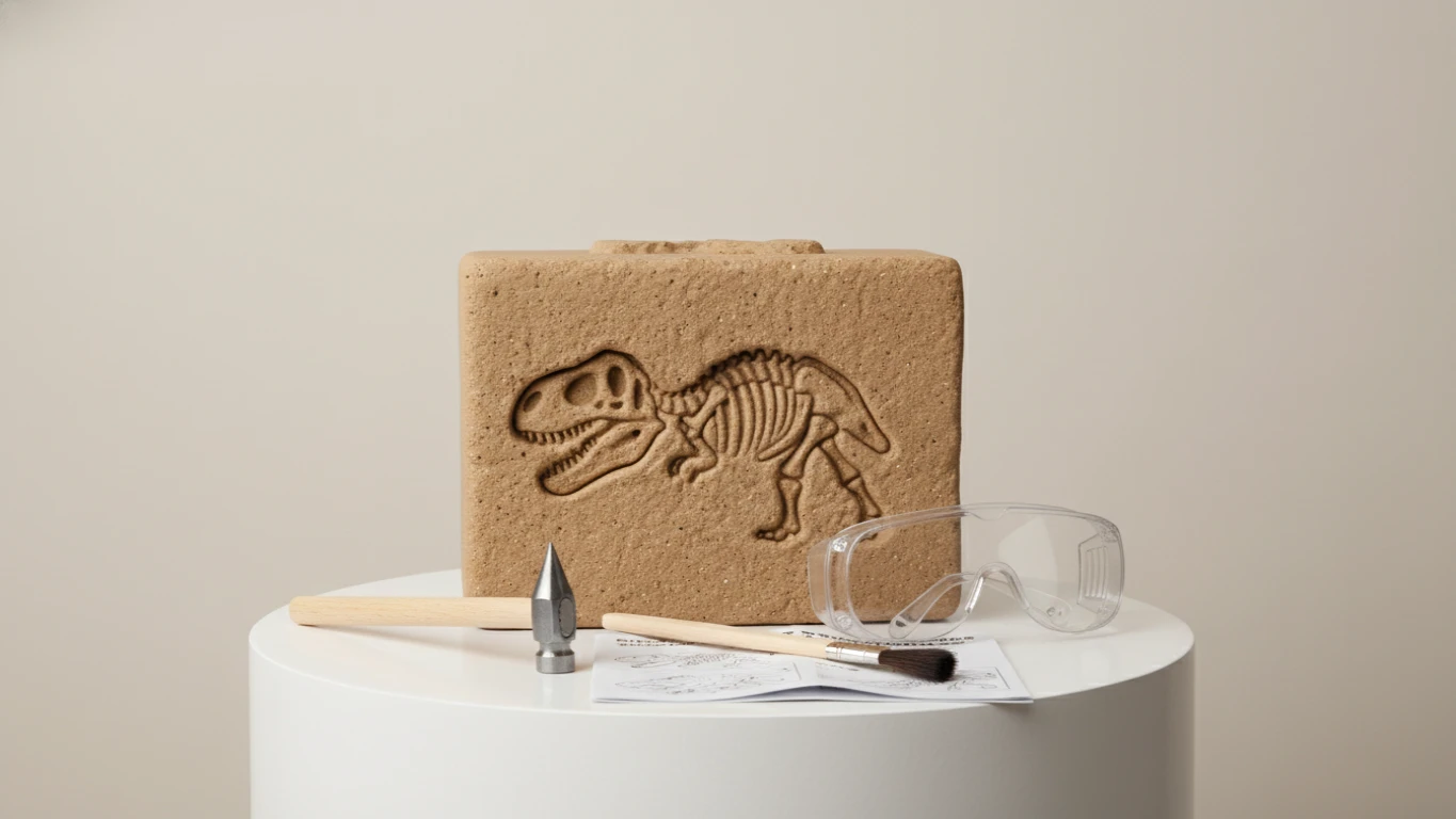 Kit de Escavação de Dinossauros Fósseis