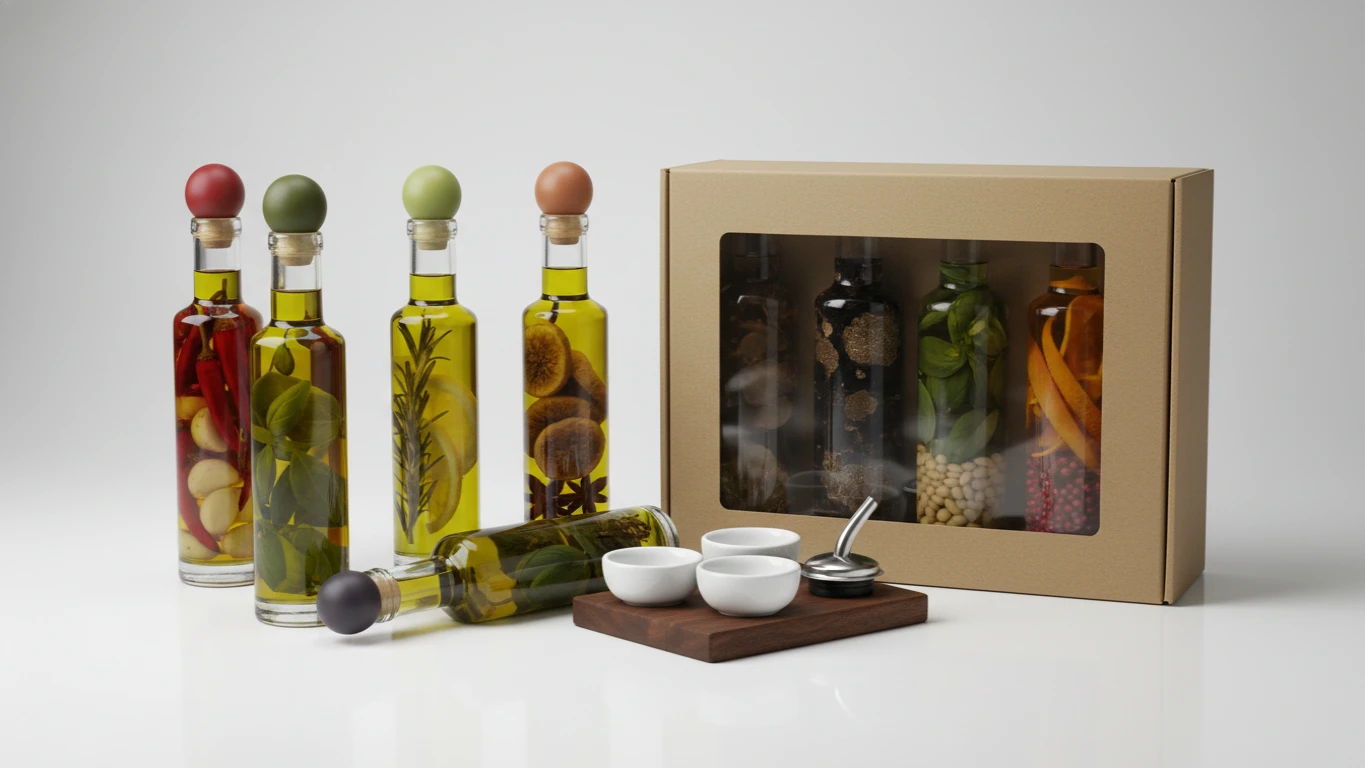 Kit de Experimentação de Azeites Aromatizados Premium