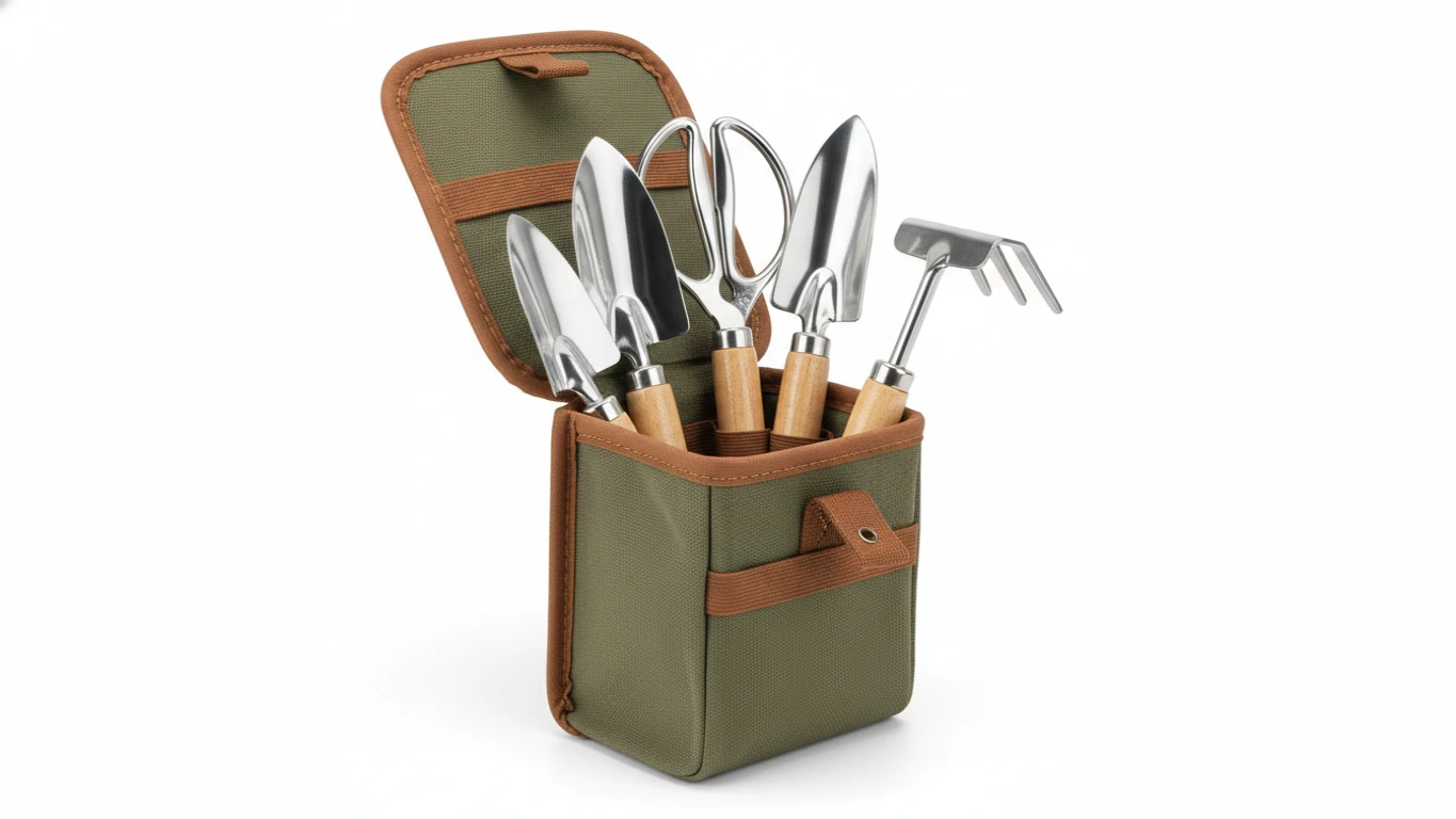 Kit de Ferramentas de Jardinagem Compacto