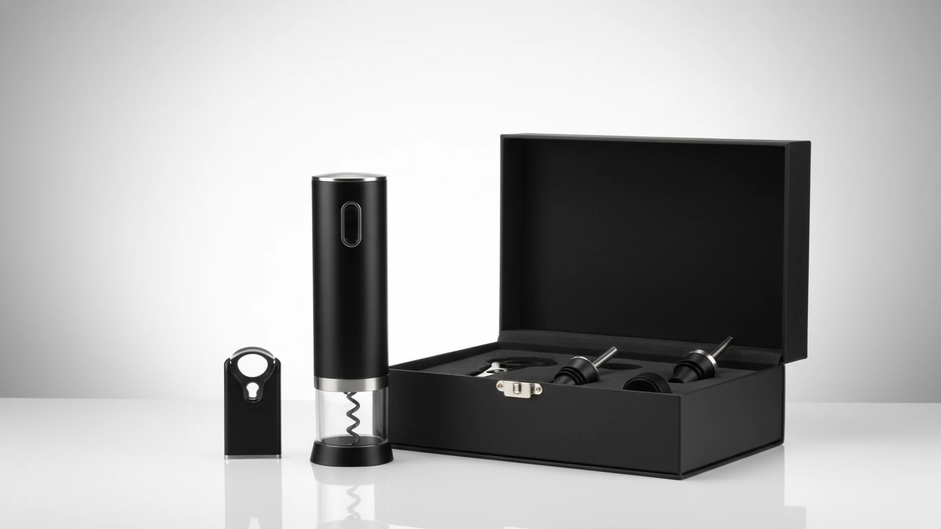 Kit de Ferramentas para Vinho com Abridor Elétrico