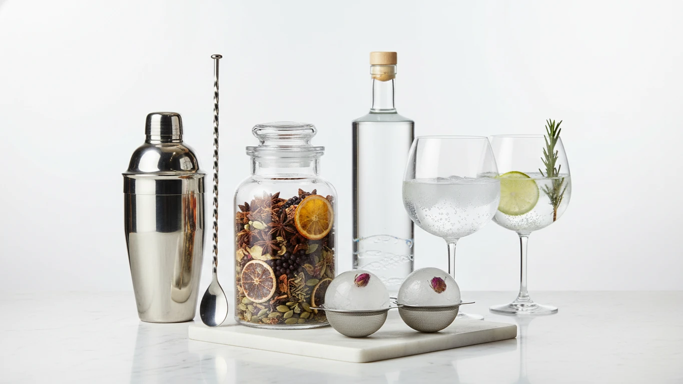 Kit de Gin Tônica Premium para Preparo em Casa