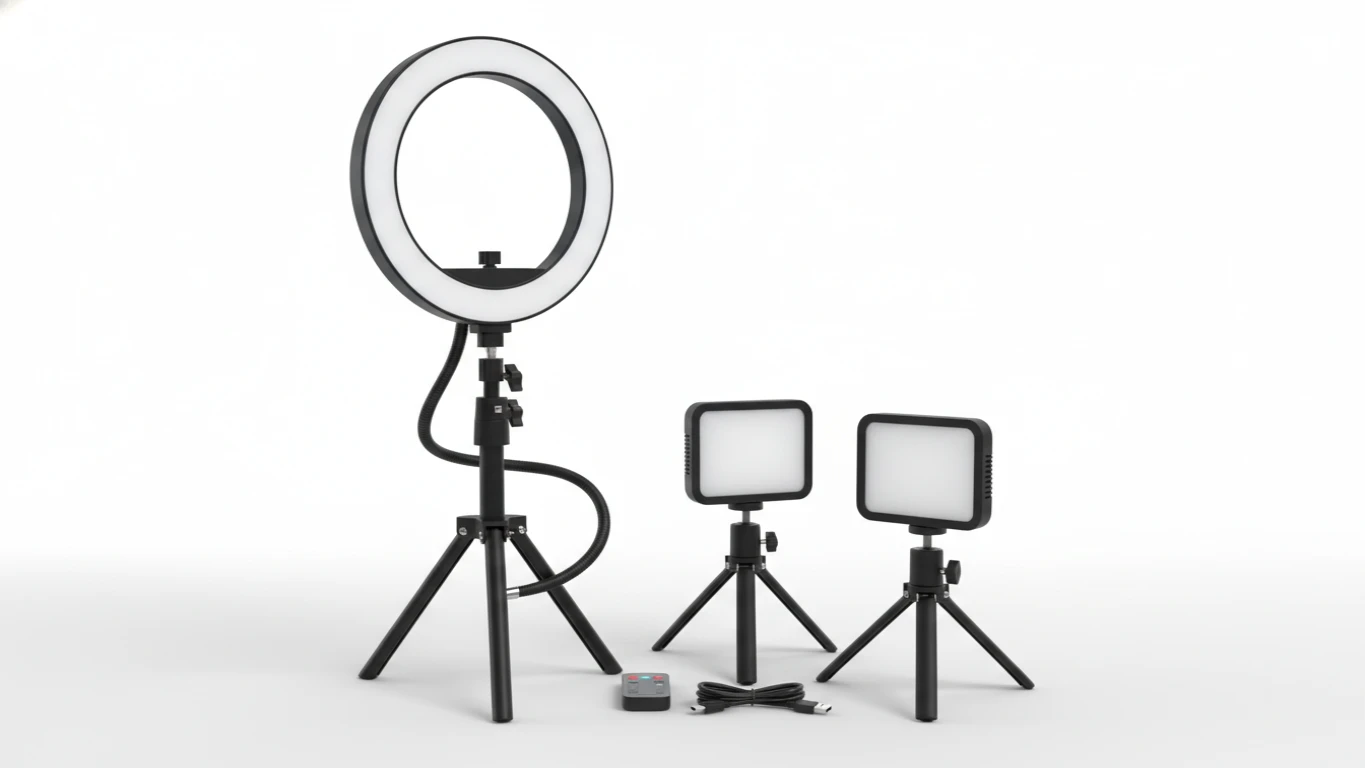 Kit de Iluminação para Criadoras de Conteúdo