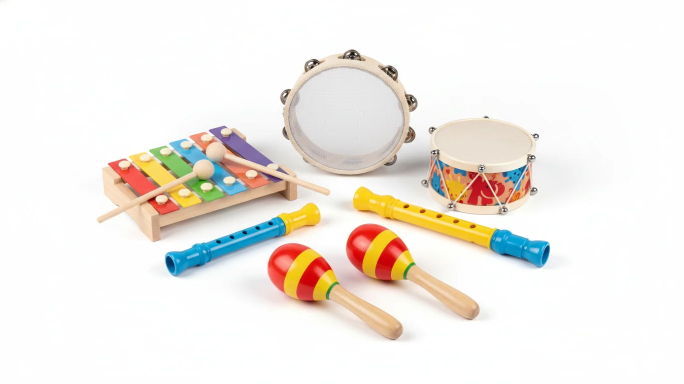 Kit de Instrumentos Musicais Bebê