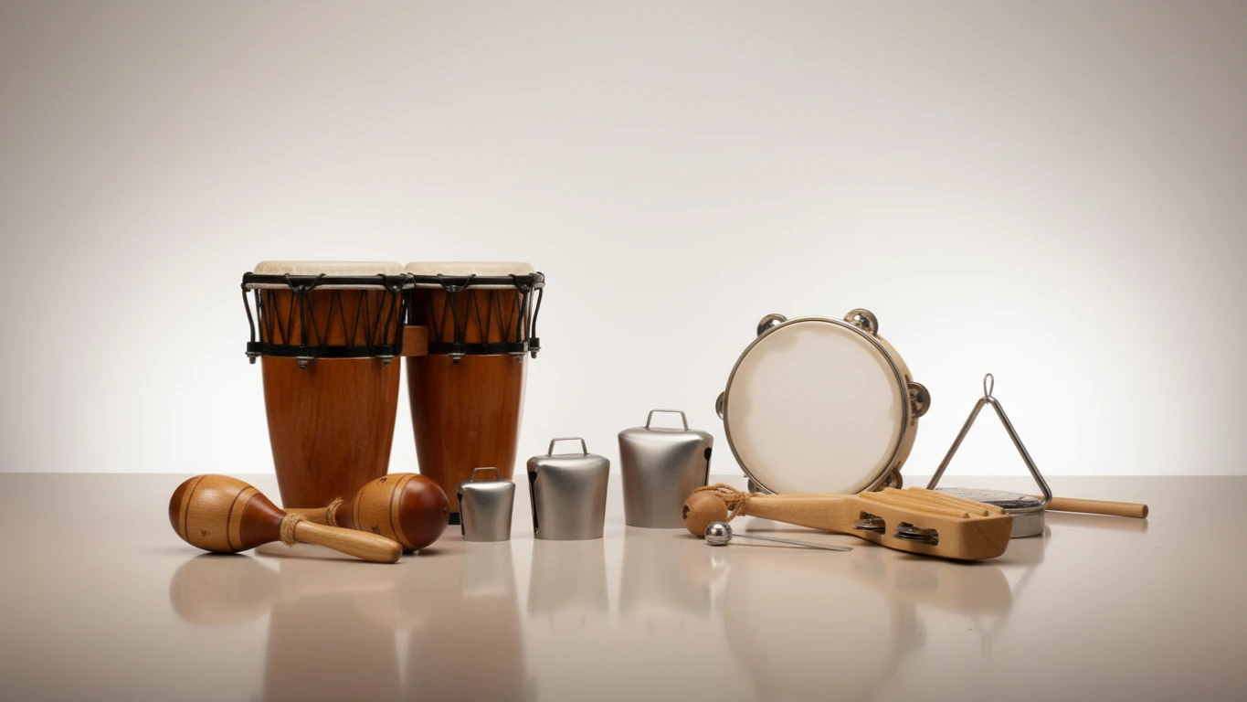 Kit de Instrumentos de Percussão