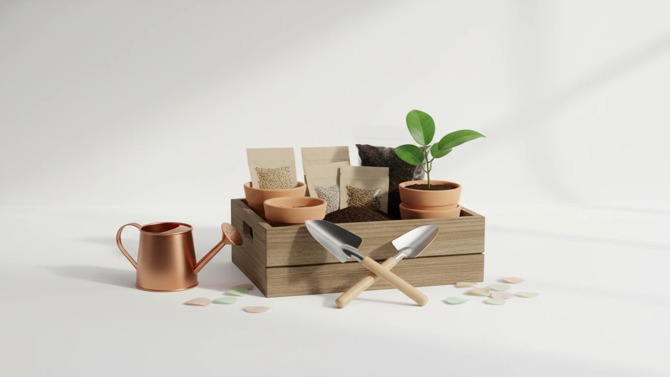 Kit de Jardinagem 'Cultive Nosso Amor' com Sementes