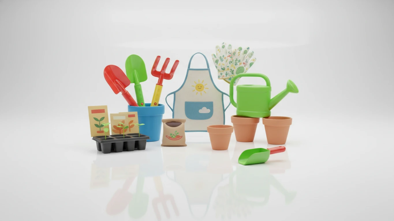 Kit de Jardinagem Infantil Completo