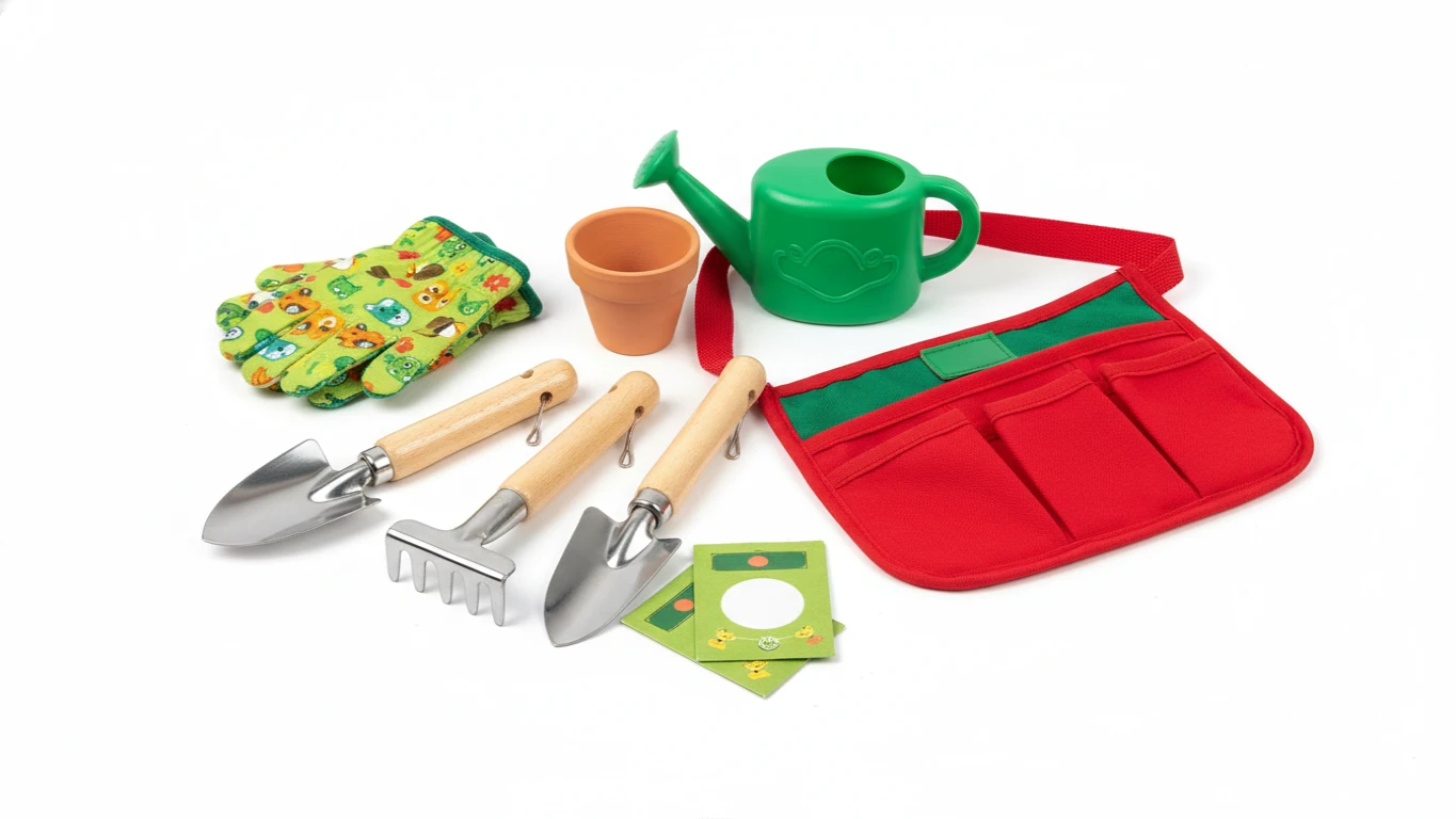 Kit de Jardinagem Infantil com Ferramentas