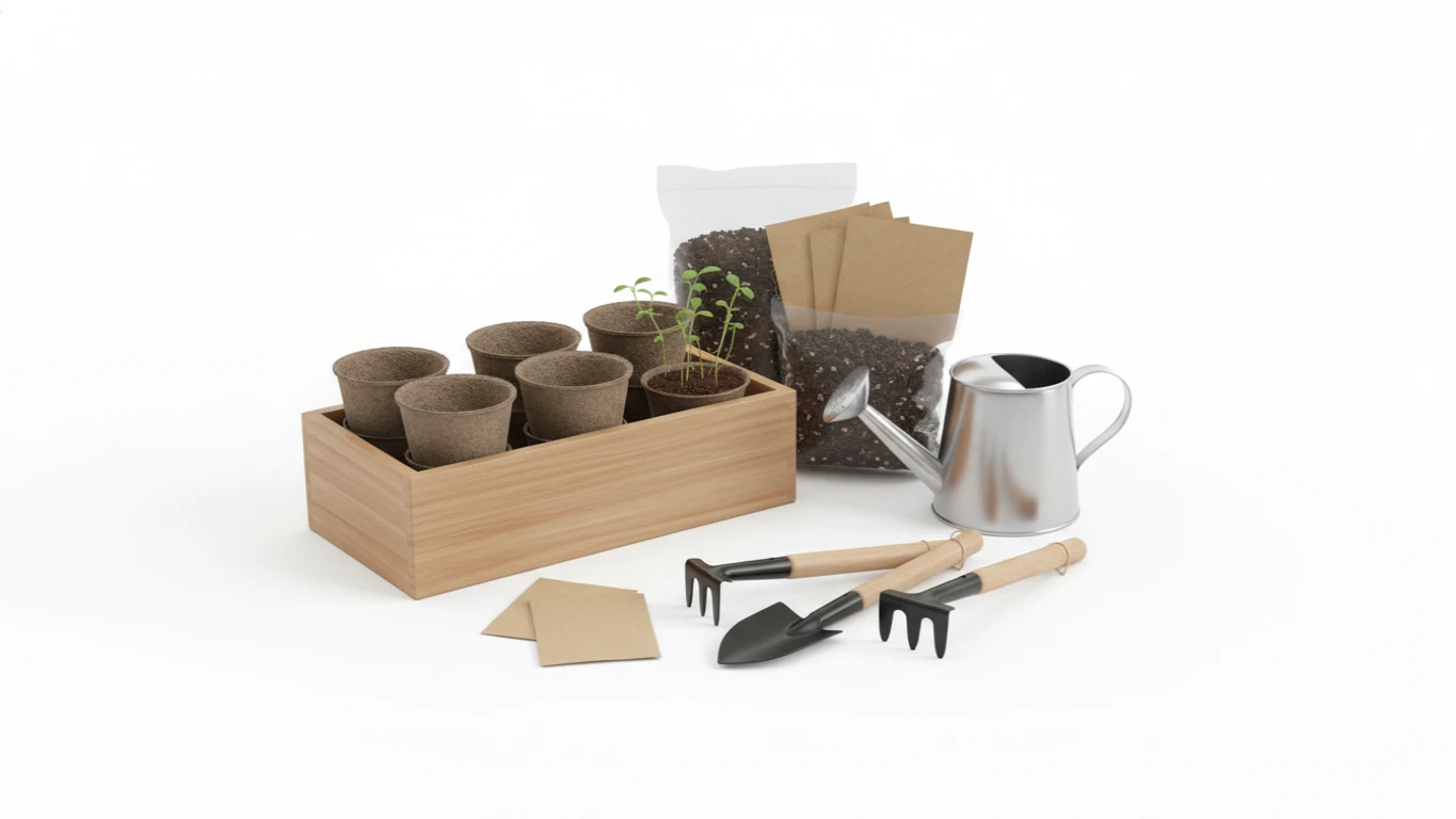 Kit de Jardinagem para Cultivo de Mini Horta