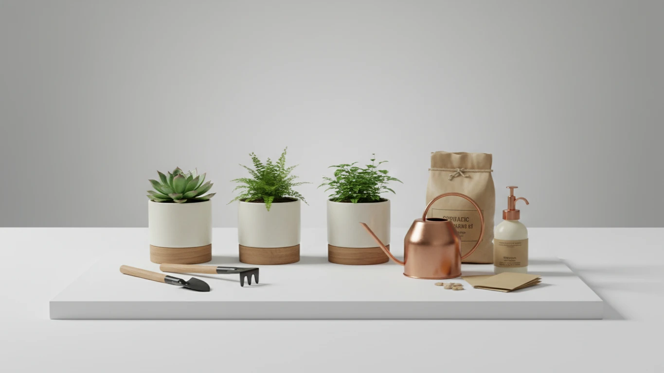 Kit de Jardinagem para Pequenos Espaços Internos