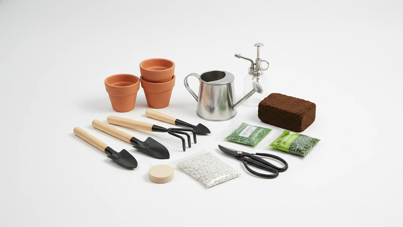 Kit de Jardinagem para Suculentas ou Pequenos Vasos