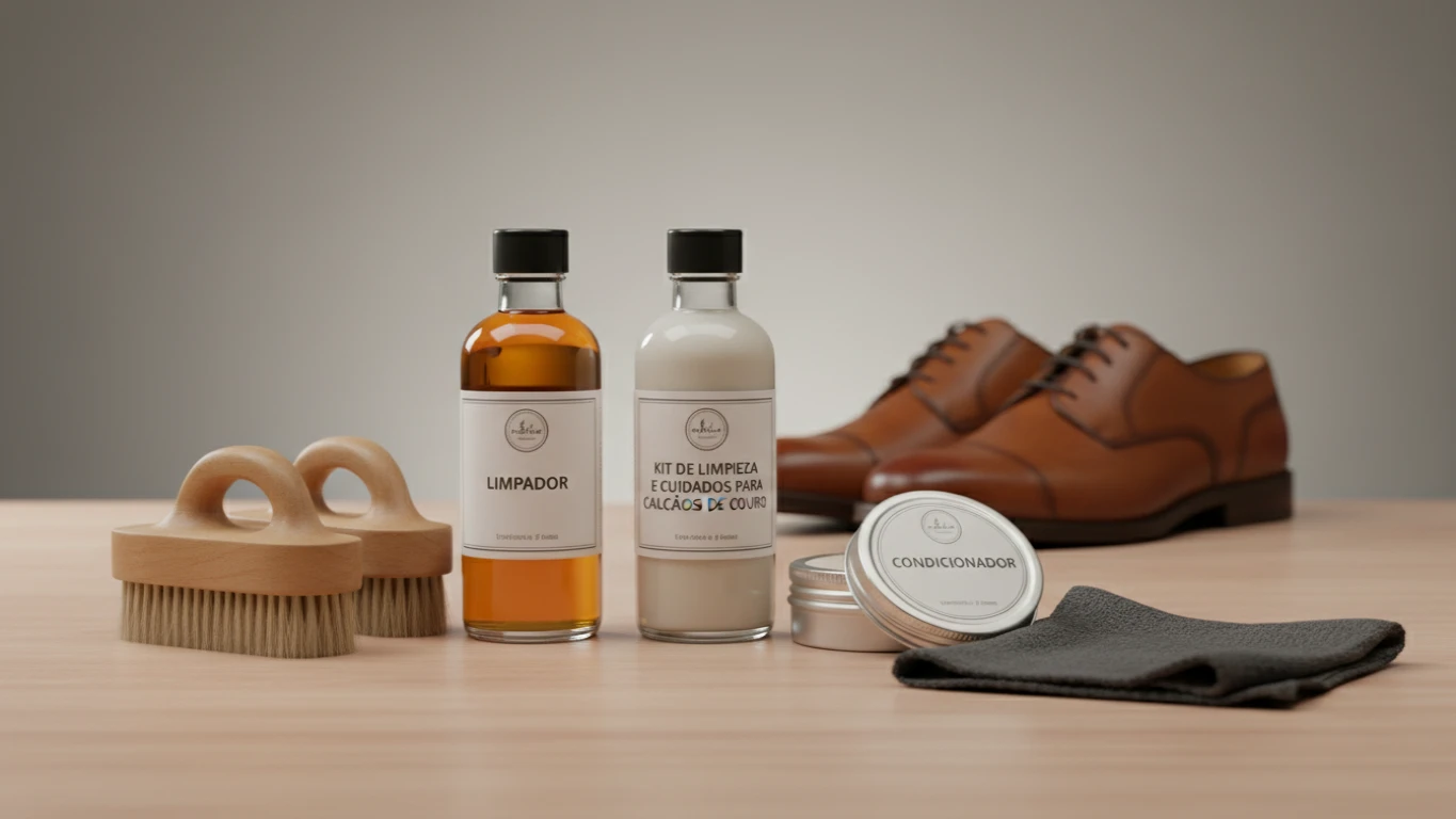 Kit de Limpeza e Cuidados para Calçados de Couro