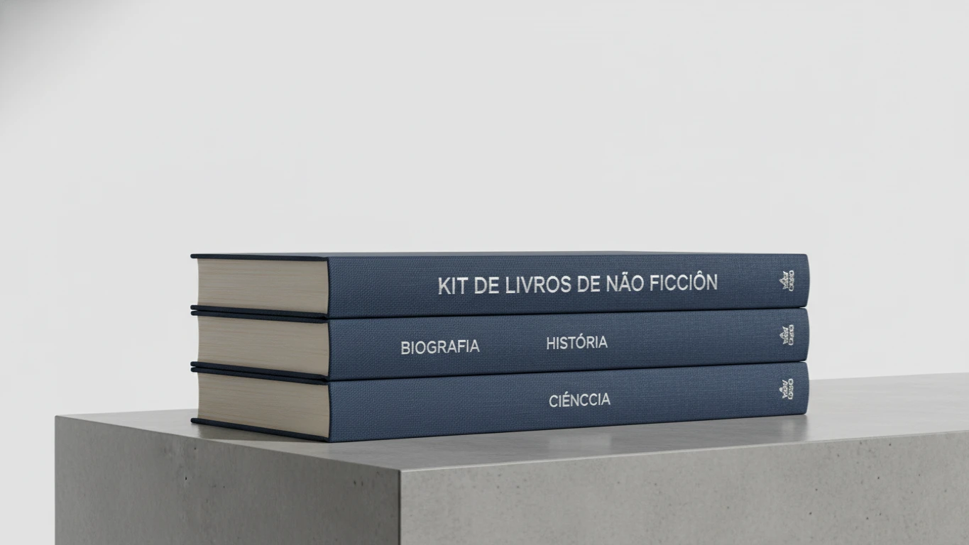 Kit de Livros de Não Ficção (Biografia, História, Ciência)