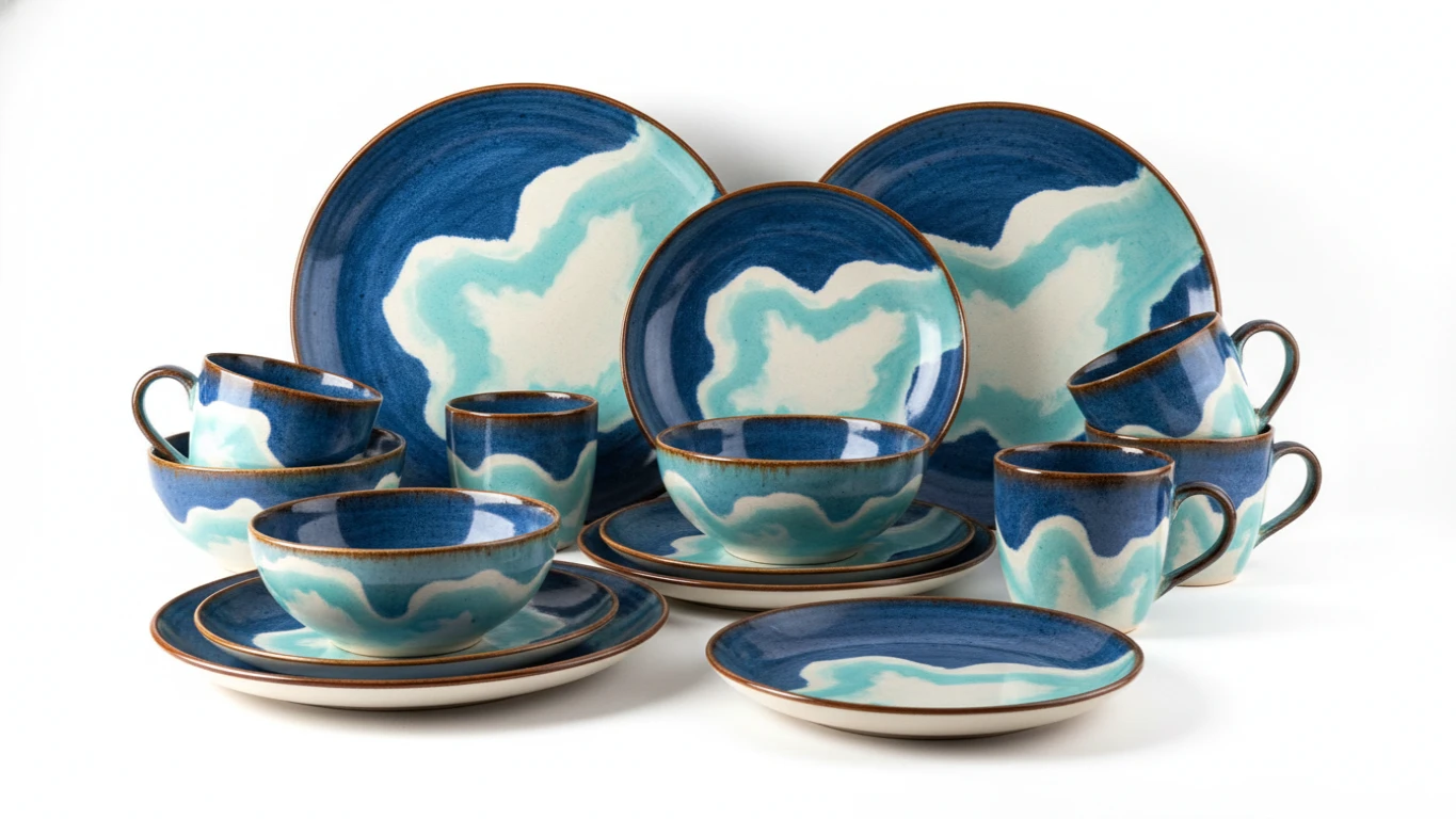 Kit de Louças Decorativas em Cerâmica