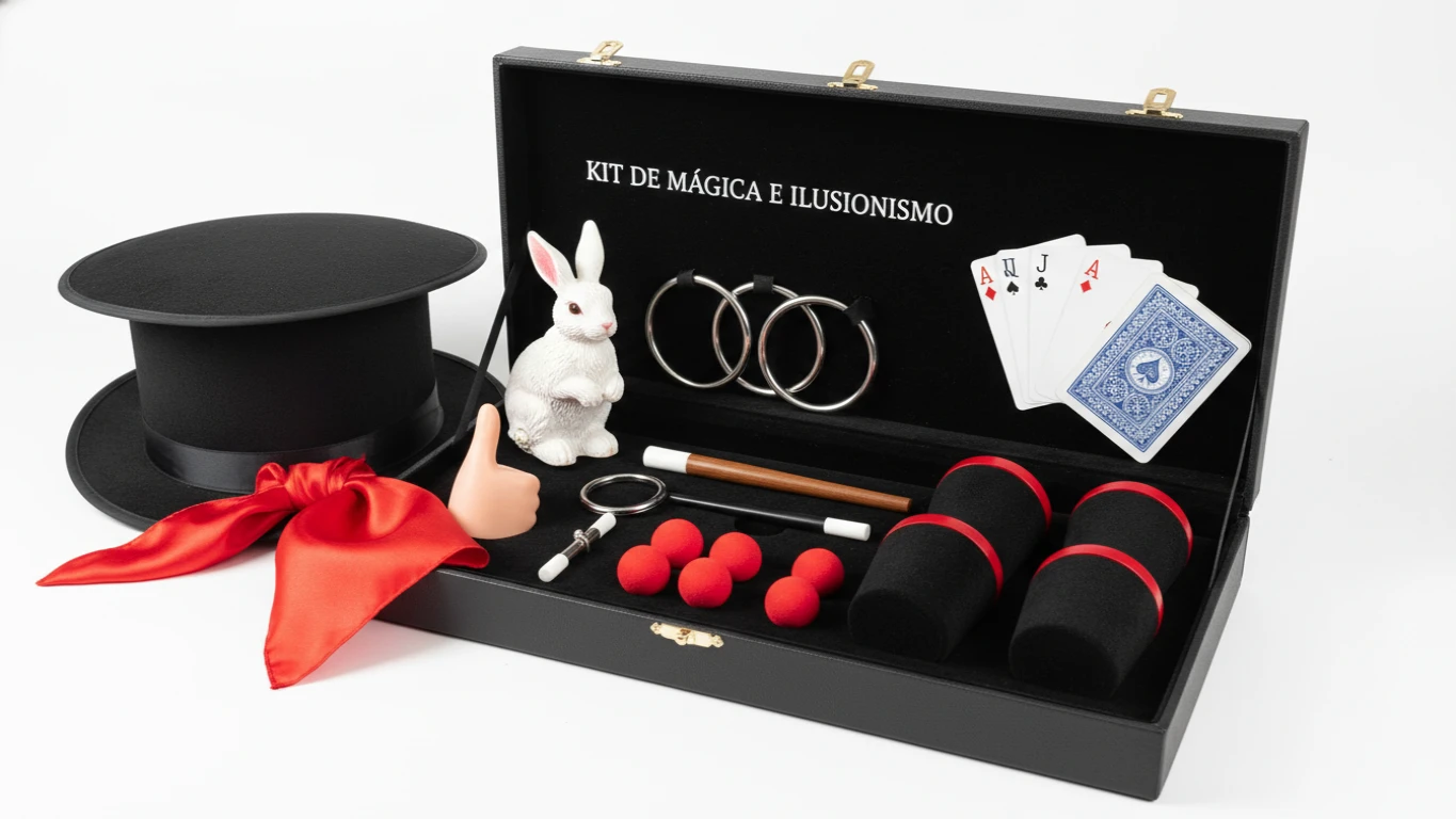 Kit de Mágica e Ilusionismo