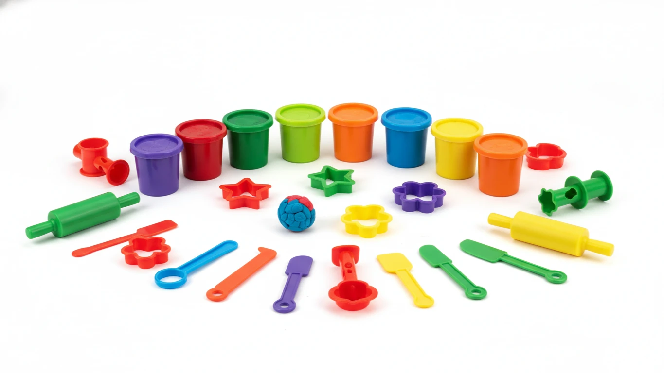 Kit de Massinha de Modelar com Acessórios