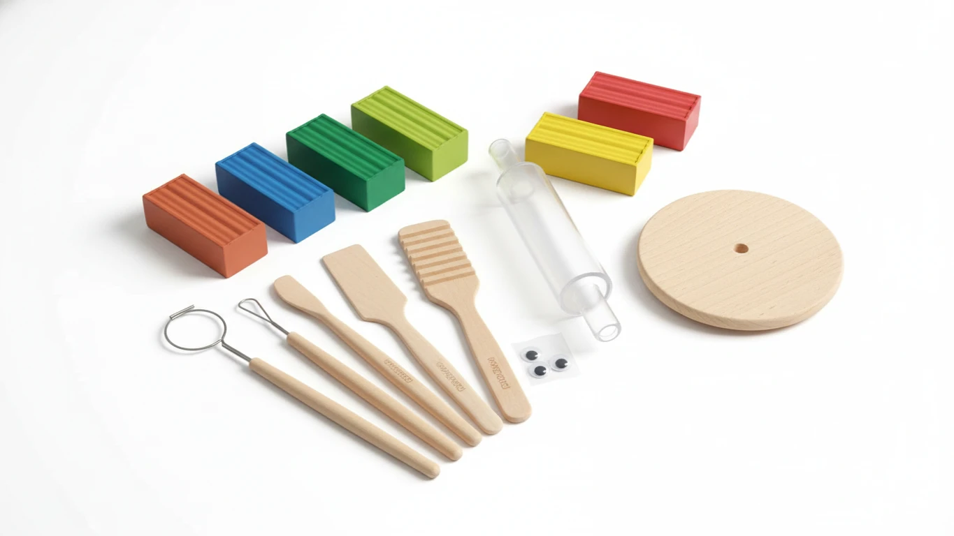 Kit de Modelagem com Argila ou Massa de Modelar