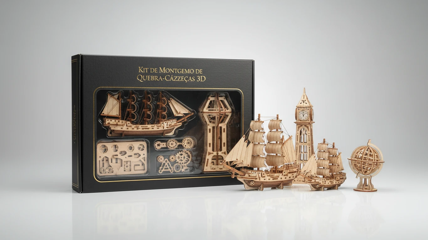 Kit de Montagem de Quebra-Cabeças 3D
