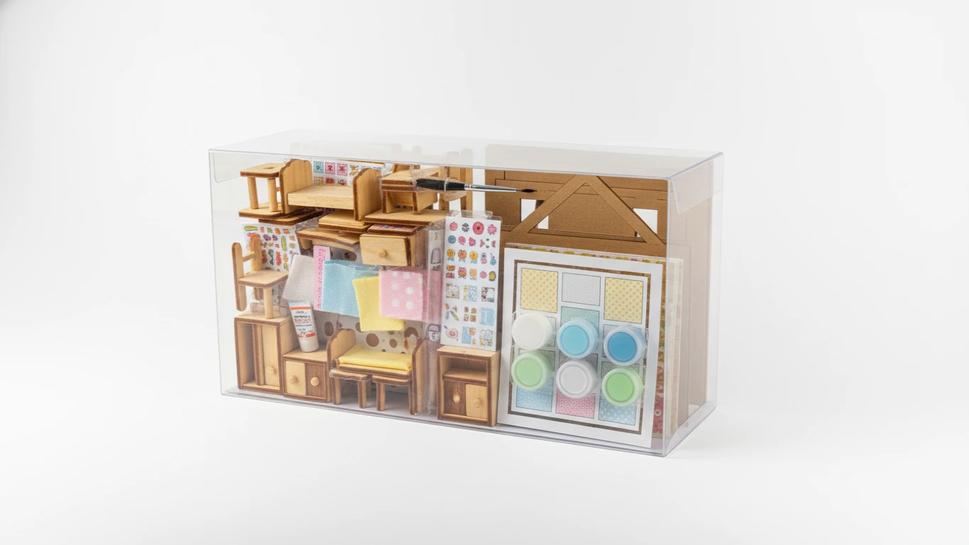 Kit de Montar e Decorar Casa de Bonecas