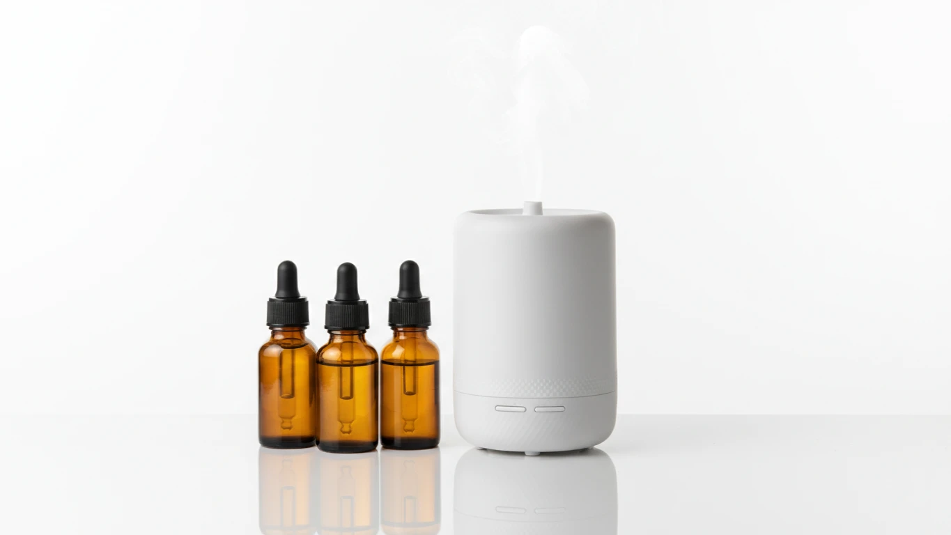 Kit de Óleos Essenciais Puros e Difusor Ultrassônico