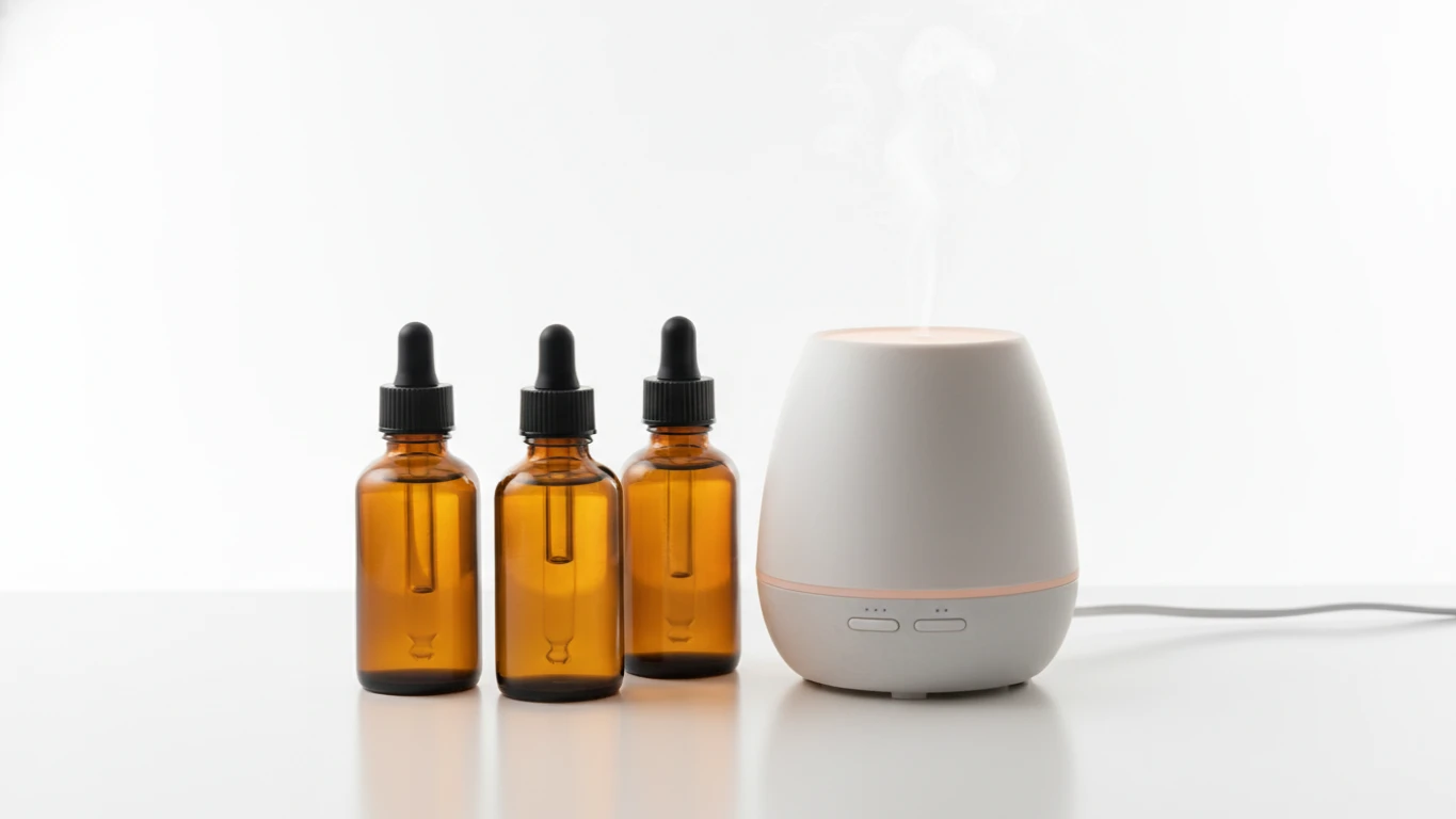 Kit de Óleos Essenciais e Difusor Ultrassônico