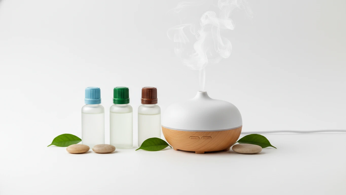 Kit de Óleos Essenciais e Difusor de Aromas