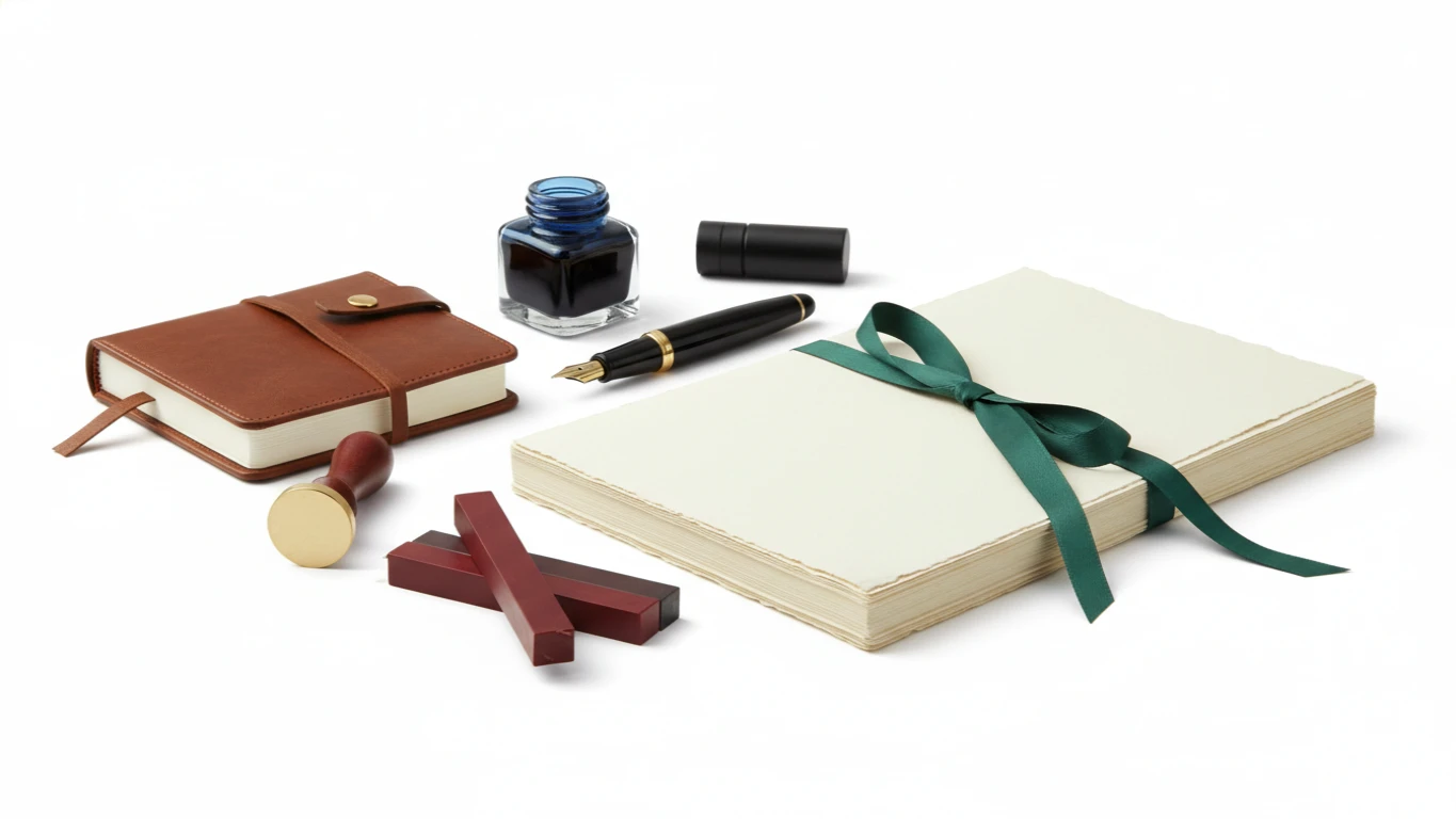 Kit de Papelaria Fina para Escrita