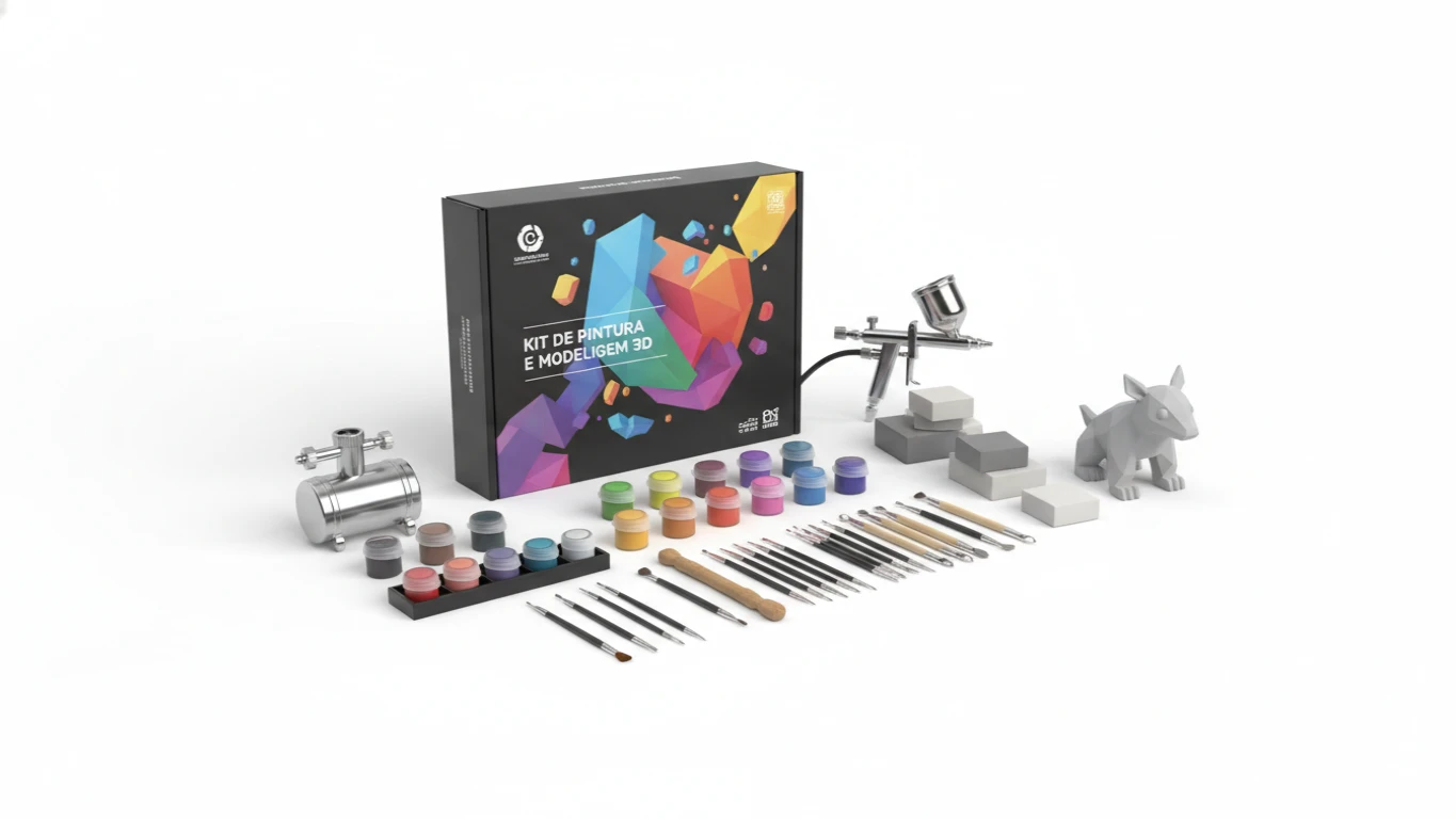 Kit de Pintura e Modelagem 3D