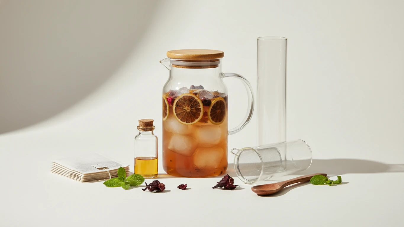 Kit de Preparo de Chá Gelado Artesanal