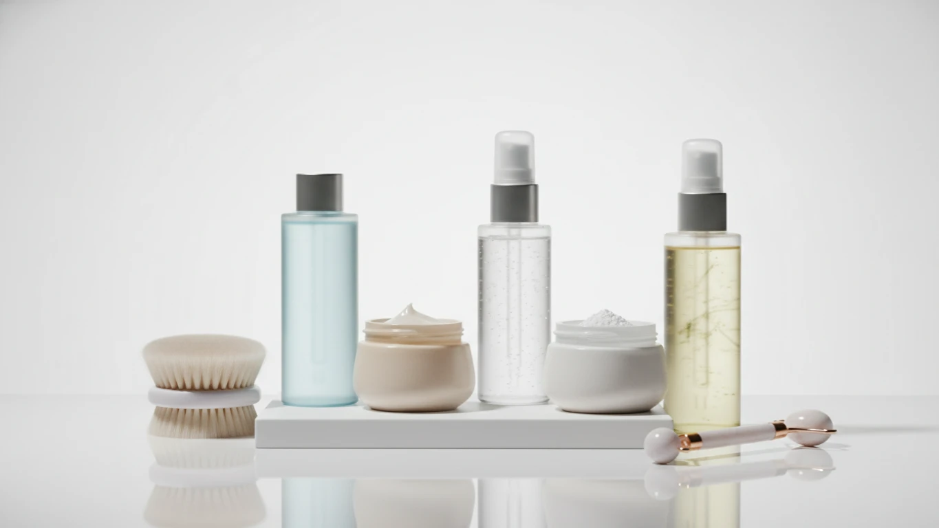 Kit de Produtos para Skincare Suave